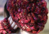 Cabled Winter Hat and Fingerless Gloves